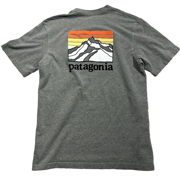 PATAGONIA Regular Fit CAMP HIKE CLIMB OUTDOOR POCKET T SHIRT Mens S Gray - Picture 1 of 8